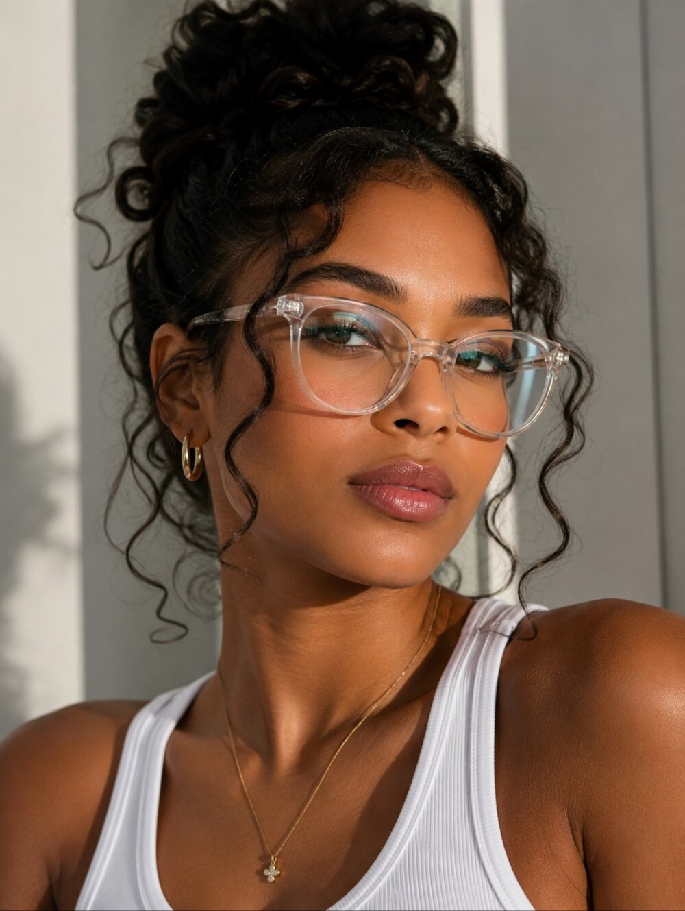 EYEBUYDIRECT Clear Round Eyeglasses – Transparent Frame – Unisex